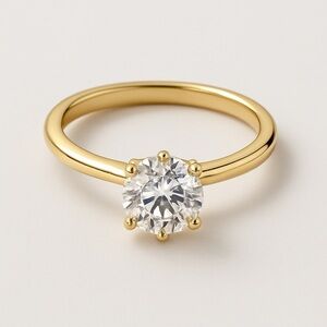 1 ct Radiant Moissanite Ring